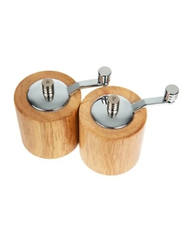 Ensemble moulins à sel et à poivre Olympia bois clair