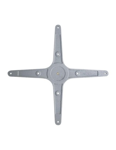 Pied de table carré en acier inoxydable Bolero