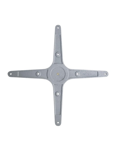 Pied de table carré en acier inoxydable Bolero