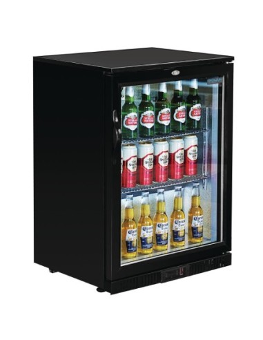 Arrière-bar une porte pivotante Polar Série G noir 138L
