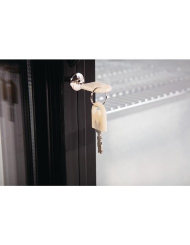 Arrière-bar une porte pivotante Polar Série G noir 138L