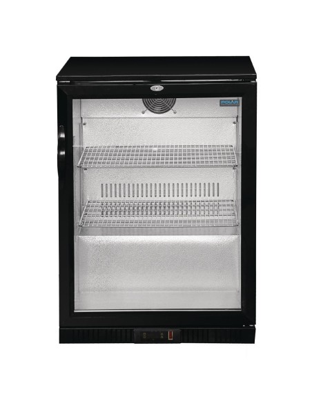 Arrière-bar une porte pivotante Polar Série G noir 138L