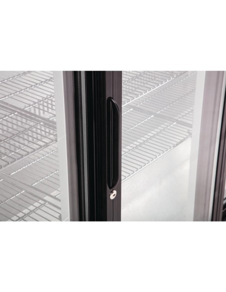 Arrière-bar deux portes coulissantes Polar Série G noir 208L