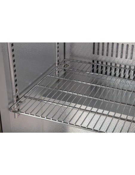 Arrière-bar une porte pivotante Polar Série G inox 138L