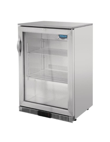 Arrière-bar une porte pivotante Polar Série G inox 138L