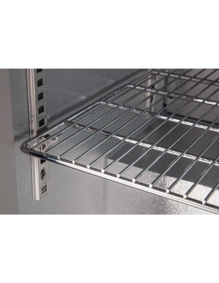 Arrière-bar deux portes coulissantes Polar série G noir 198L