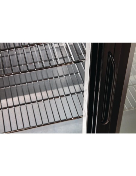 Arrière-bar deux portes coulissantes Polar série G noir 198L