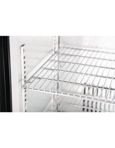 Arrière-bar une porte pivotante Polar Série G noir 128L