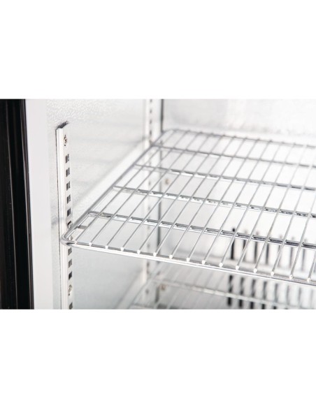 Arrière-bar une porte pivotante Polar Série G noir 128L