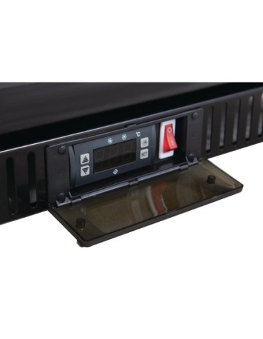 Arrière-bar une porte pivotante Polar Série G noir 128L