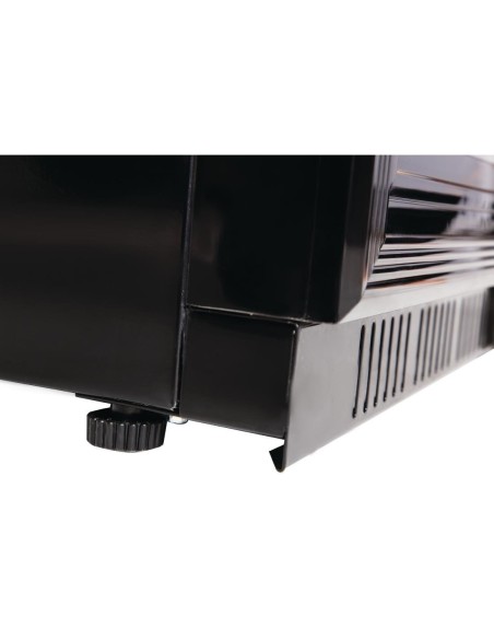 Arrière-bar trois portes coulissantes Polar Série G noir 320L