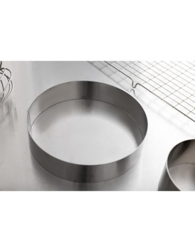 Cercle à mousse inox De Buyer 200 x 45mm