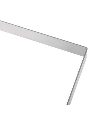 Cercle à tarte carré inox De Buyer 200 x 20mm