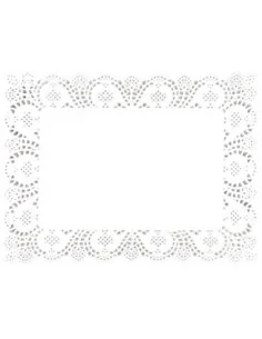 Napperons rectangulaires en papier Olympia (Lot de 250)