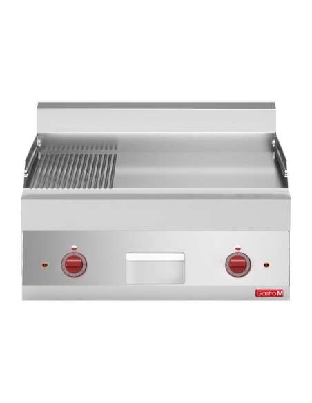 Plancha électrique plaque 2/3 lisse 1/3 rainurée 65/70 FTRE Gastro M 650