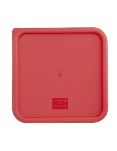 Couvercle carré rouge grand Hygiplas
