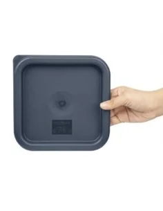 Couvercle carré bleu petit Hygiplas 2