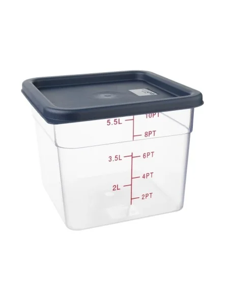 Couvercle carré bleu moyen Hygiplas