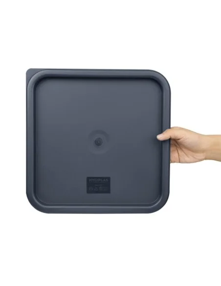 Couvercle carré bleu grand Hygiplas