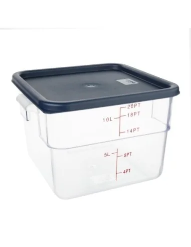 Couvercle carré bleu grand Hygiplas