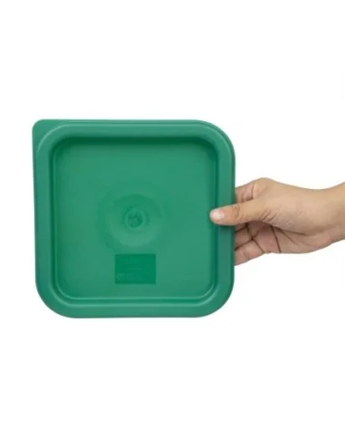 Couvercle carré vert petit Hygiplas