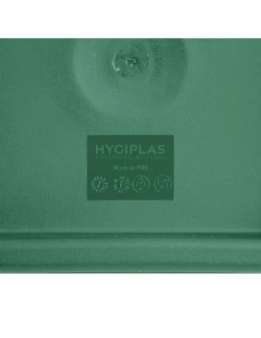 Couvercle carré vert petit Hygiplas