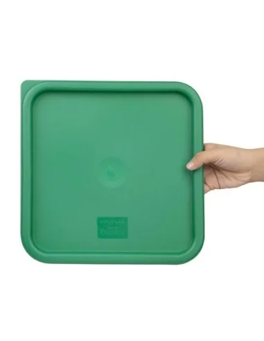 Couvercle carré vert grand Hygiplas