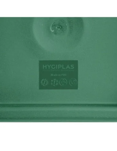 Couvercle carré vert grand Hygiplas