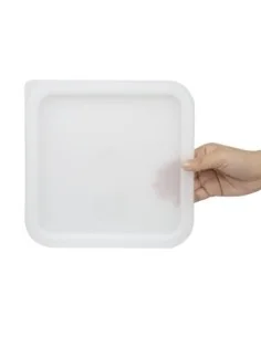 Couvercle carré blanc moyen Hygiplas 2