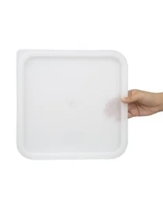 Couvercle carré blanc grand Hygiplas 2