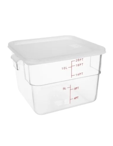 Couvercle carré blanc grand Hygiplas