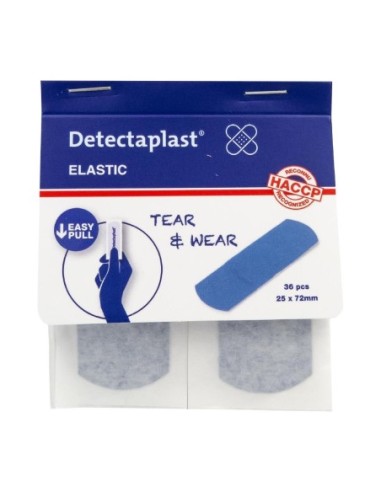 Pansements élastiques Detectaplast 25x72mm (lot de 100)