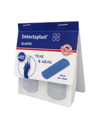Pansements élastiques Detectaplast 25x72mm (lot de 100)