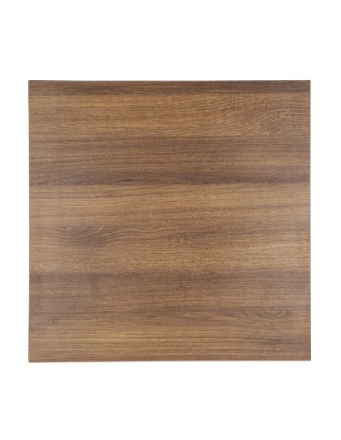 Plateau de table carré Bolero 600mm effet bois chêne rustique