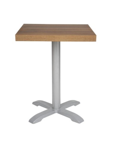 Plateau de table carré Bolero 600mm effet bois chêne rustique