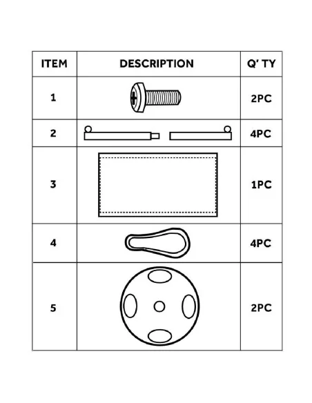 Barrière en toile Bolero rouge