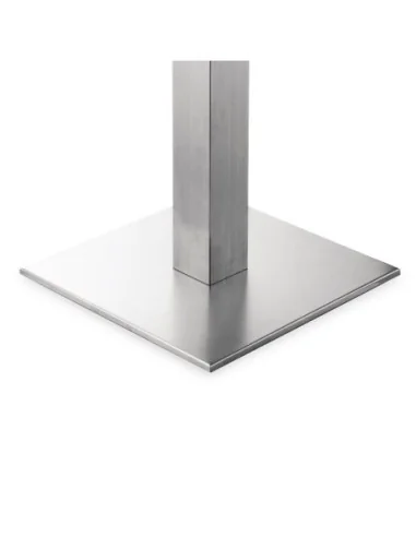 Pied de table carré inox Bolero