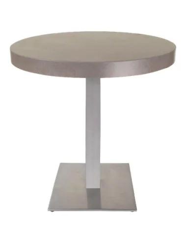 Pied de table carré inox Bolero