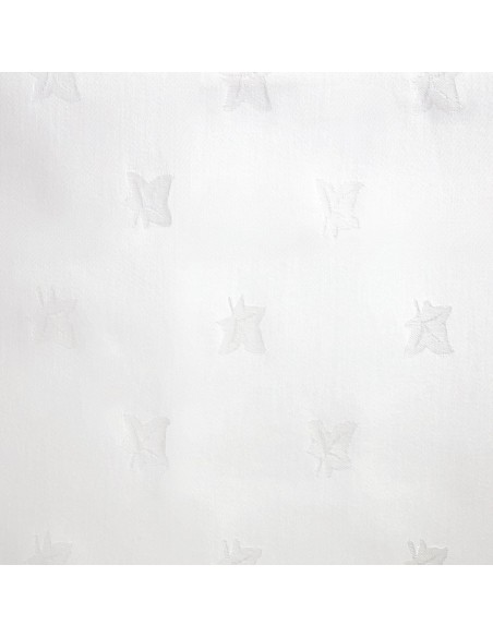 Nappe carrée blanche feuilles de lierre Mitre Luxury Luxor 1350 x 1350mm