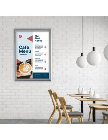 Cadre clipsable en aluminium Europel A2 25mm