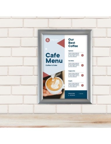 Cadre clipsable en aluminium Europel A4 25mm