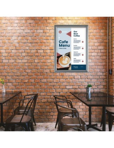 Cadre clipsable en aluminium Europel A4 25mm