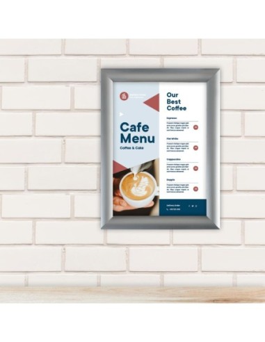 Cadre clipsable en aluminium Europel A5 25mm