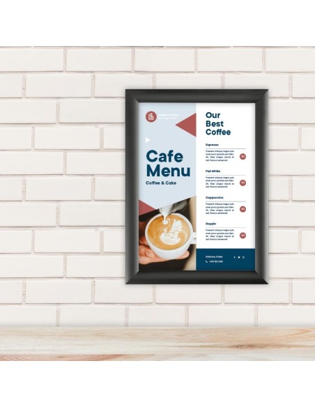 Cadre clipsable Europel A4 25mm noir