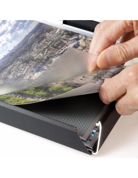 Cadre clipsable Europel A4 25mm noir mat