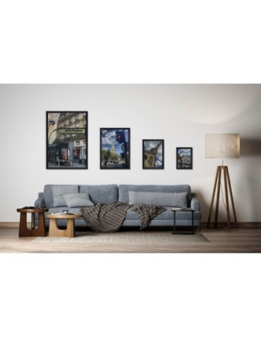 Cadre clipsable Europel A4 25mm noir mat