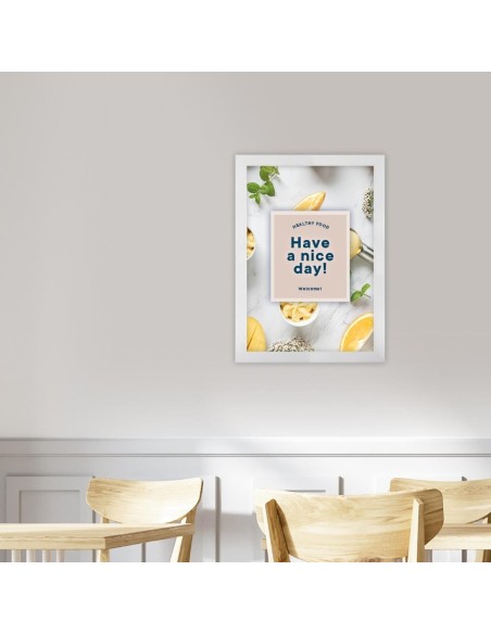 Cadre clipsable Europel A4 25mm blanc mat