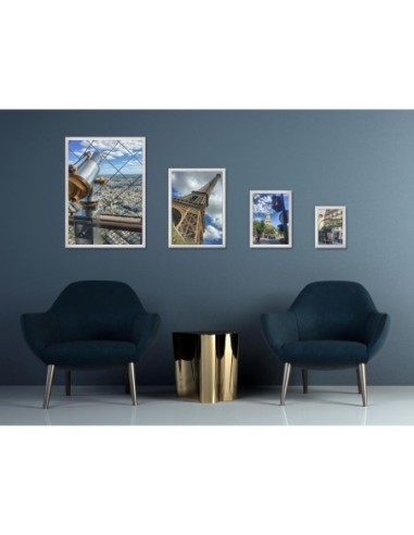 Cadre clipsable Europel A4 25mm blanc mat