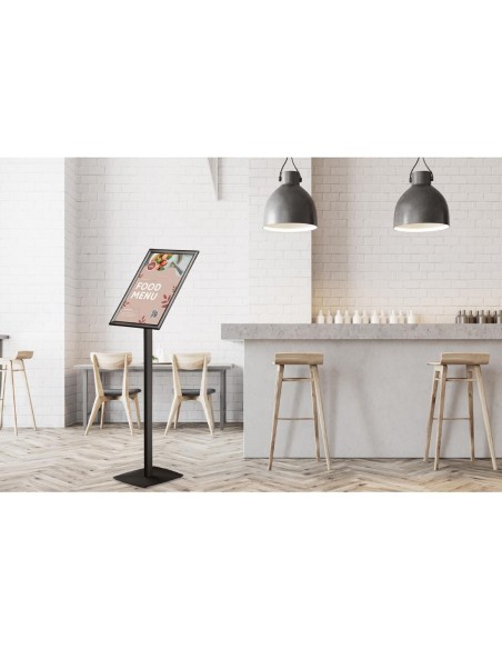 Porte-affiche Europel avec cadre clipsable A3 25mm noir