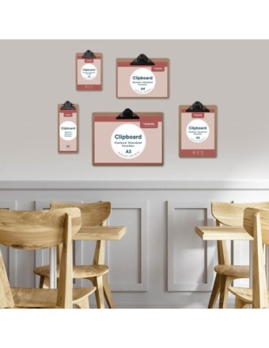 Porte-bloc panneau en fibre de bois Europel A5 portrait 148 x 210 mm